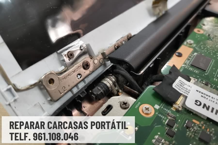 Reparar carcasa de portátil valencia