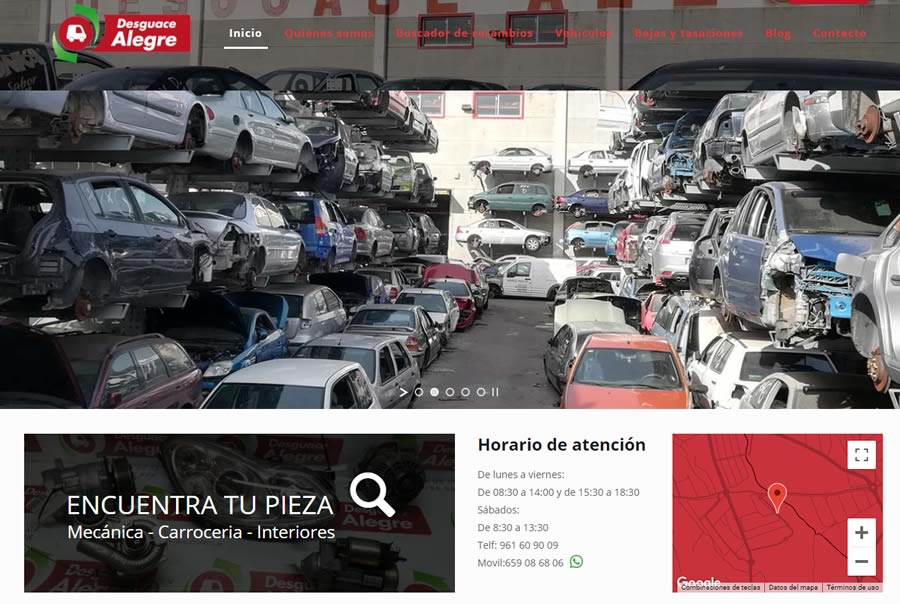 Buscador online piezas desguace coches